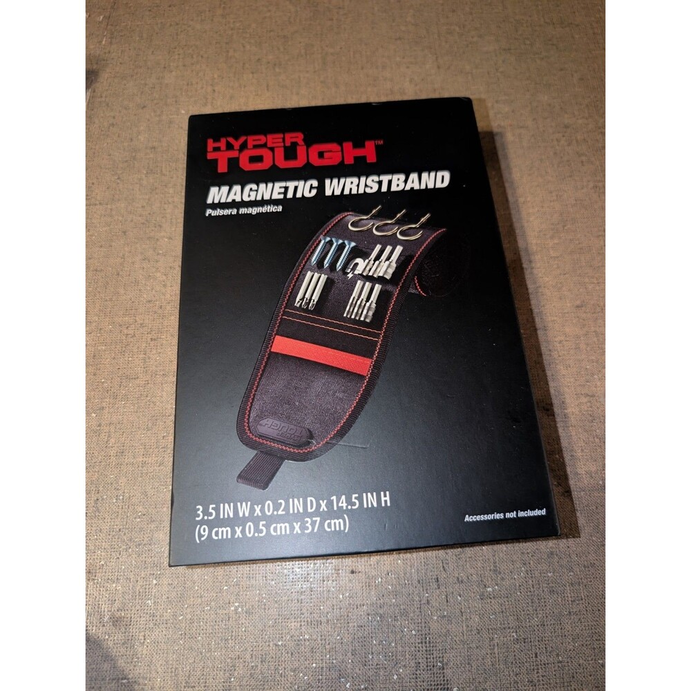 Hyper Tough Adjustable Magnetic Wristband Never Lose That Bit or Screw Again